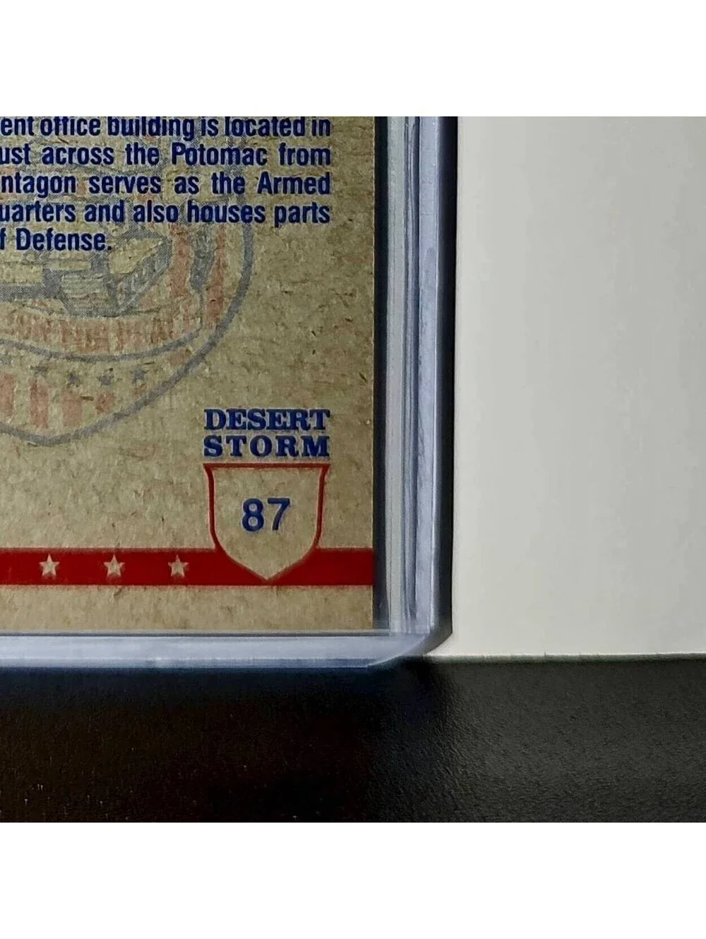 The Pentagon 1991 Topps Desert Storm #87 Card - Picture 10 of 10